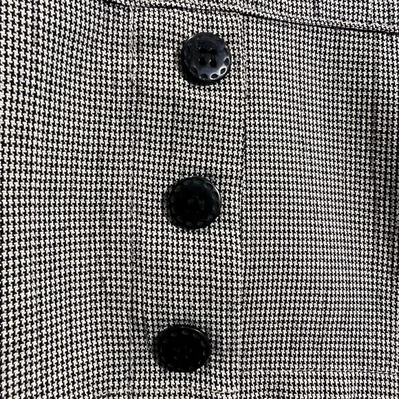 Kathie Lee Collection VTG 2 Piece Skirt Set Buttoned Blouse Size XL houndstooth - Picture 5 of 10